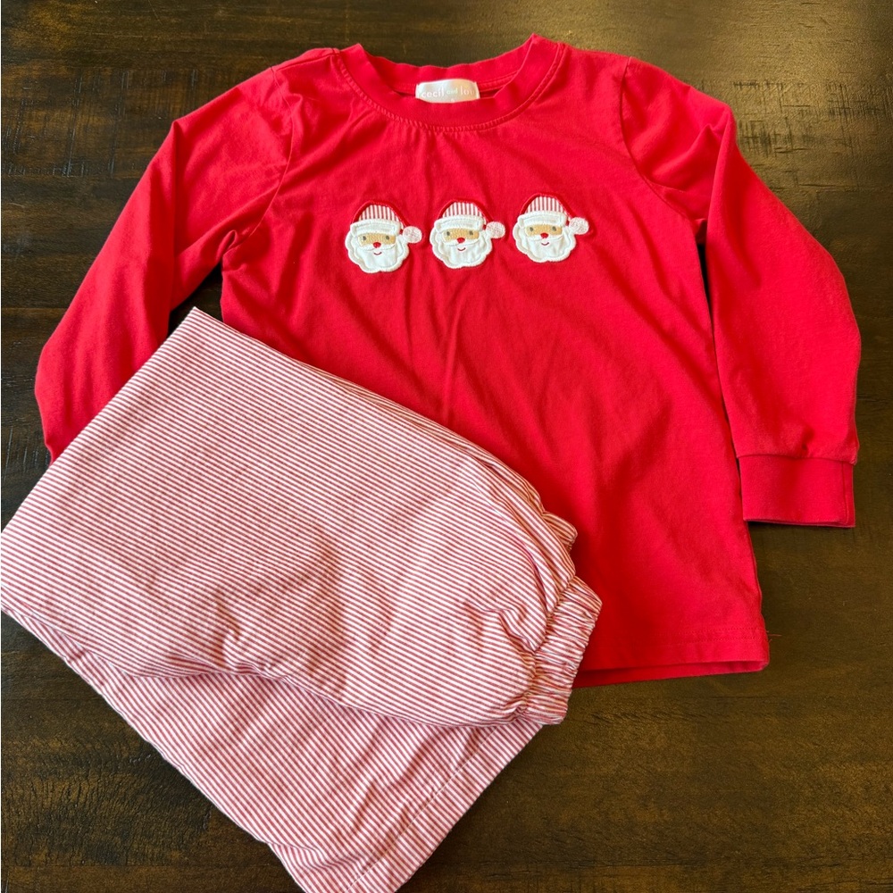 Children's Red Santa Face Pant Set - Brand: